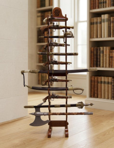 Standing exhibitor 24 pistols (162 cms.)