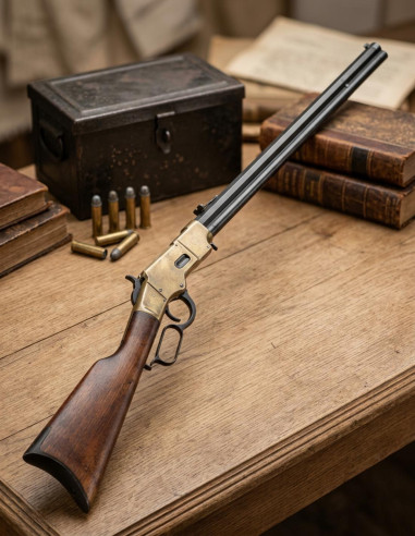 Henry rifle with octagonal barrel, US civil war, 1860 (111 cms.)