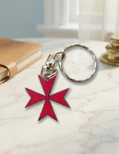 Maltese Cross Keychain