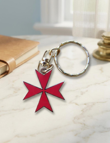 Maltese Cross Keychain