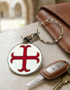 Anchored Templar Cross Keychain