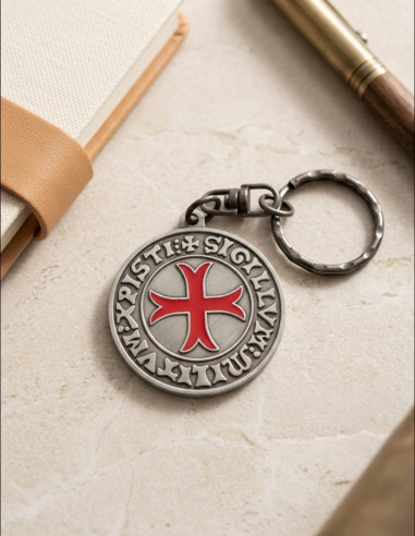 Templar Keychain Sigillum Militum Xristi