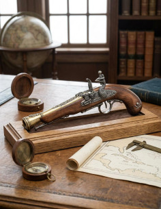 18th century pirate flintlock pistol (left-handed) 2