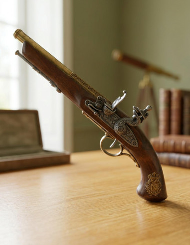 Flintlock pistol, France 19th century. (left handed)