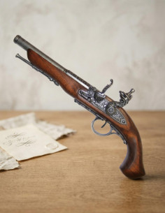 Flintlock pistol, 18th century. (left handed)