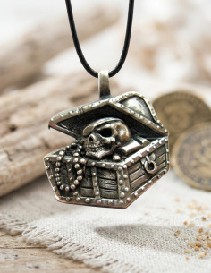 Pirate treasure chest pendant