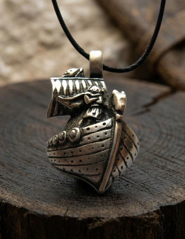 viking ship pendant