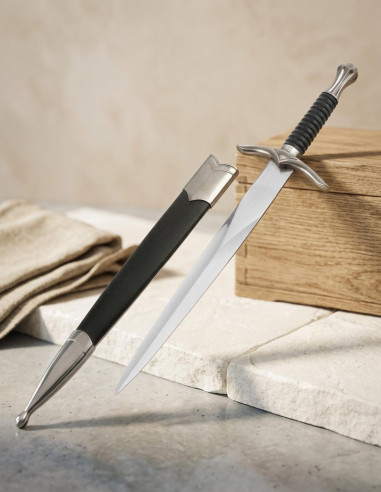 Medieval dagger with scabbard