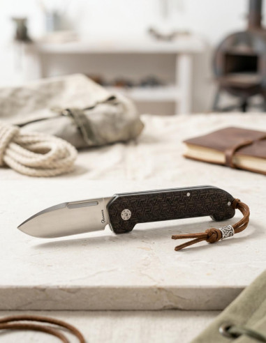 Albainox Tactical Field Knife with Laser-Engraved Handle