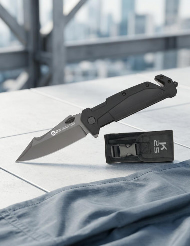 K25 Tactical Knife with Titanium Coated Blade