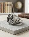 Silver Masonic Ring