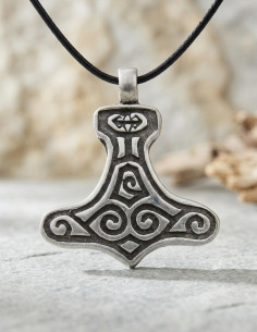 Viking pendant aged finish