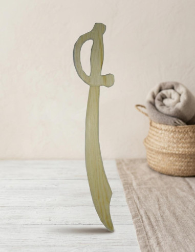 Wooden scimitar for children