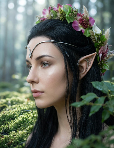 Tiara with crystal pearls