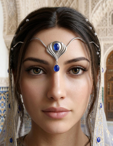 Tiara with crystal pearls