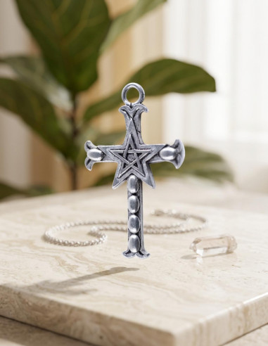 Pentacle Cross Pendant