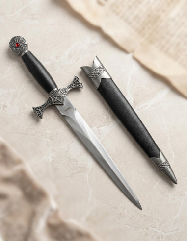 Medieval dagger with scabbard