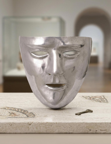 Roman mask, brass
