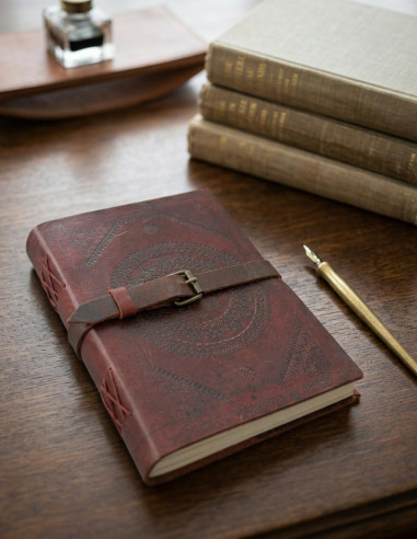 Journal with leather covers
