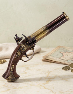 Flintlock pistol 3 barrels, France S.XVIII
