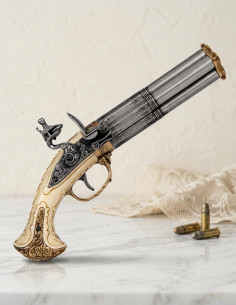 Flintlock pistol 4 barrels, France S.XVIII
