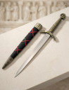 templaria medieval dagger golden, 40 cms.