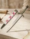 templaria medieval dagger white sleeve, 40 cms.