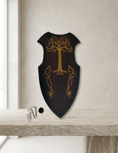 Swords hanging decorated table (22x42 cm.)