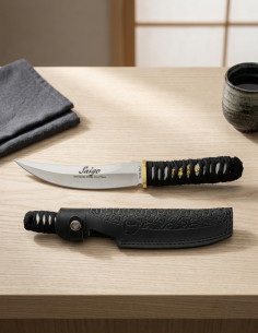 Japanese Tokisu knife sheath leather CNC stringed