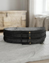 Robust Viking-type belt model Sif, black