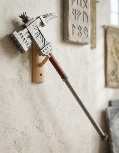 Elder Scrolls V Ornamental Metal Hammer with Stand