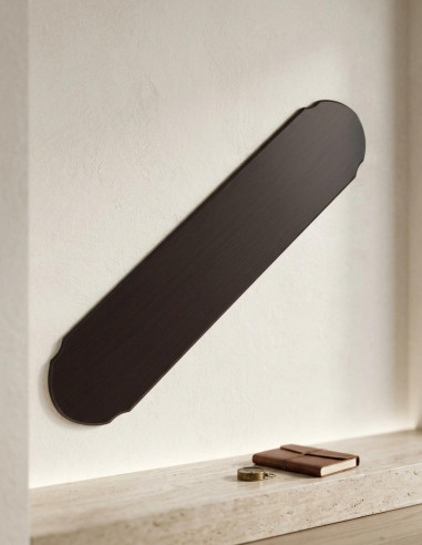 Wooden table to hang sword, 138x28 cms.