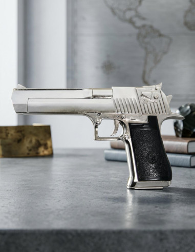 Nickel plated semi-automatic pistol USA, Israel 1982