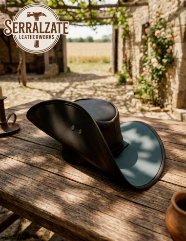 Black Hat Handmade Leather 17th Century, Captain of the Tercios Model