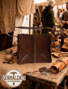 Handmade Shoulder Bag for Recreation and LARP, Brown Leather