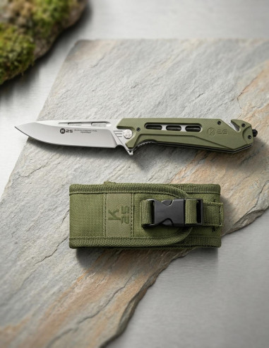 K25 CNC G10 Green Tactical Knife with Sheath