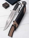 Tactical 420 Steel Ebony Knife with Sheath