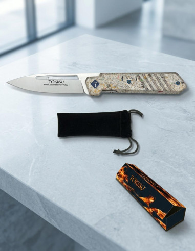 TOKISU Mikarta Glacial Ball Bearing Field Knife