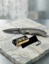 Albainox Rainblack Skeleton Handle Field Knife