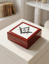 Masonic symbols jewelry box (13.8x13.8 cm)