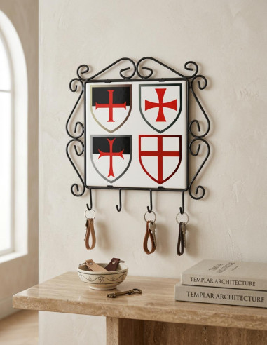 Key hanger with Templar Crosses