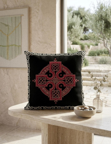 Cushion with Celtic Cross symbol