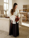 Classic medieval blouse, cream