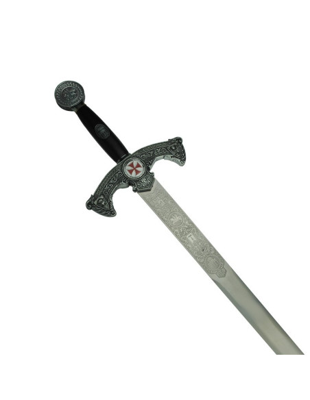 Rustic Templar sword, decorated Rustic Templar sword, decorated