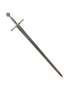 Excalibur sword in silver and gold finishes, made in... 2