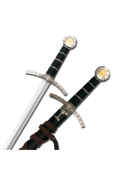 Children medieval sword with scabbard