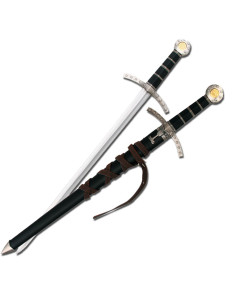 Children medieval sword with scabbard