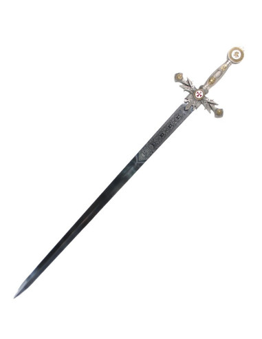 Decorated templar sword
