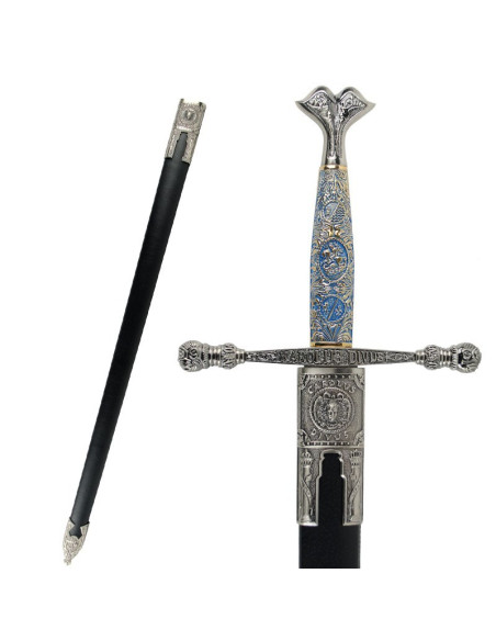 Carlos V sword with chiselled handle