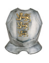 Chiselled breastplate with rampant lions